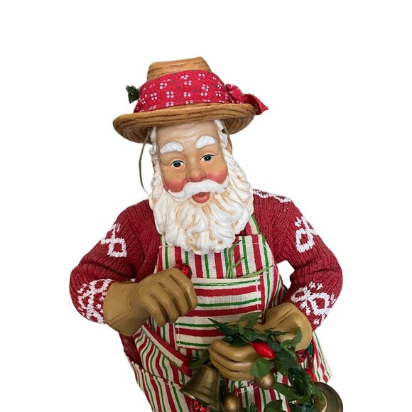 2000 Clothique Possible Dreams  American Artist Collection Gardening Santa 11” - Picture 2 of 10